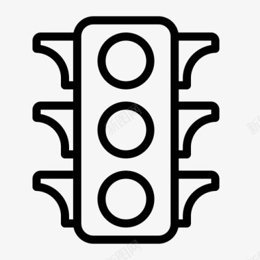 交通信号道路运输图标图标