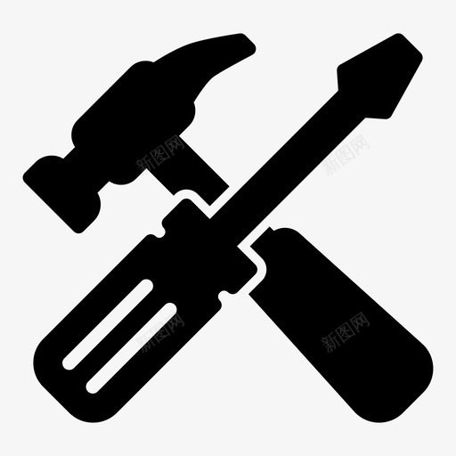 手锤手工具工具图标svg_新图网 https://ixintu.com 工具 手工具 手锤