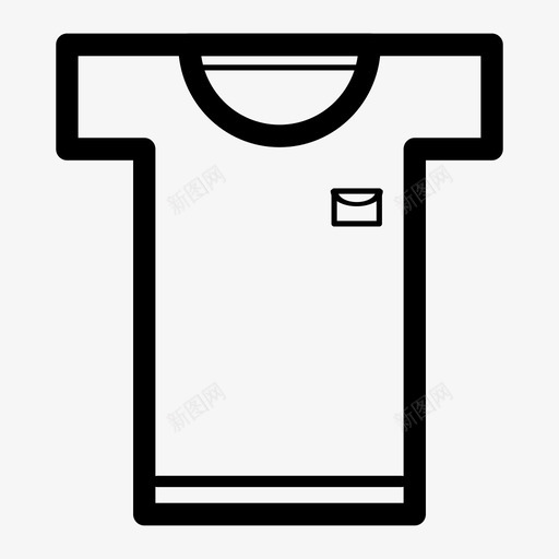 T恤衣服口袋图标svg_新图网 https://ixintu.com T恤 口袋 衣服