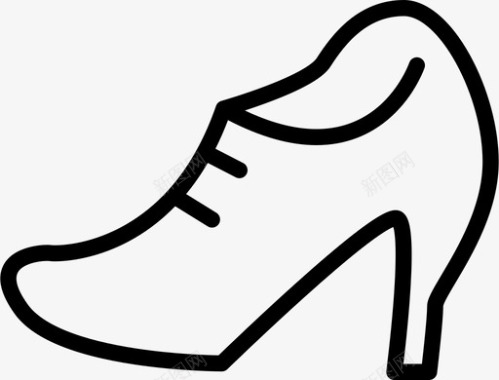 女鞋时尚鞋跟图标图标