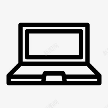 笔记本电脑正面电脑键盘图标图标