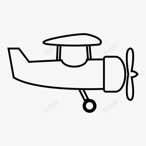 道具飞机经典运输图标svg_新图网 https://ixintu.com 经典 车辆 运输 道具飞机