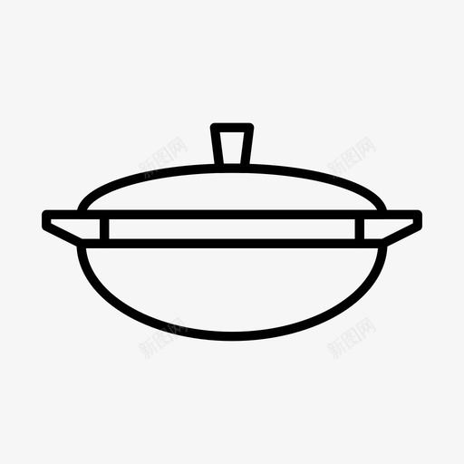 炖锅烹饪厨房图标svg_新图网 https://ixintu.com 厨房 厨房用具2 炖锅 烤箱 烹饪 简单