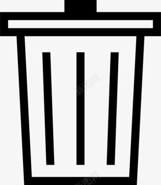 垃圾桶篮子删除图标图标