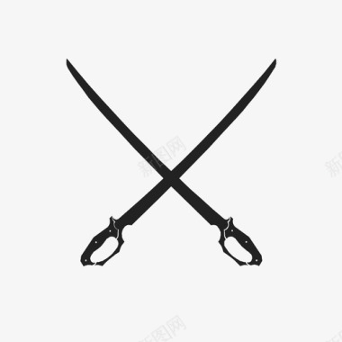 刀十字剑图标图标