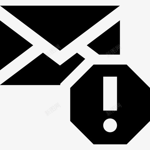 垃圾邮件电子邮件收件箱图标svg_新图网 https://ixintu.com 垃圾邮件 收件箱 电子邮件 警告