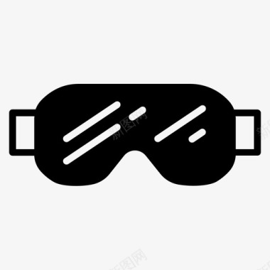 滑雪谷歌护目镜保护图标图标