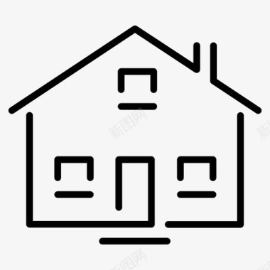 房地产别墅住宅图标图标