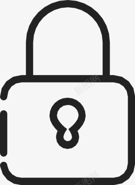 锁藏隐私图标图标