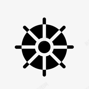 船轮导航方向盘图标图标