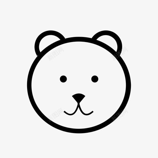 熊动物泰迪图标svg_新图网 https://ixintu.com 动物 泰迪 泰迪熊 熊