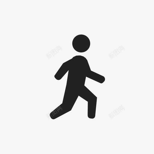 跑步锻炼健康图标svg_新图网 https://ixintu.com 健康 训练 跑步 运动 锻炼