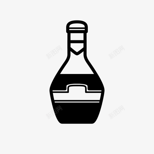 威士忌瓶子玻璃瓶图标svg_新图网 https://ixintu.com 威士忌 朗姆酒 玻璃瓶 瓶子 酒 食品饮料