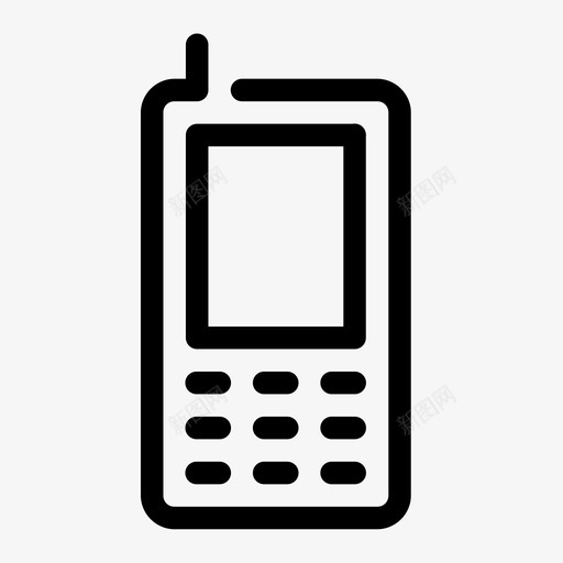 传统电话手机设备图标svg_新图网 https://ixintu.com 传统电话 手机 设备 设备差距公平