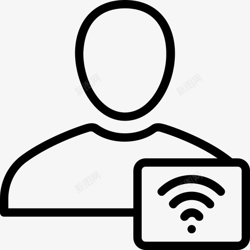 连接用户功能界面图标svg_新图网 https://ixintu.com wifi 功能 用户功能大纲收集 界面 连接用户 配置文件