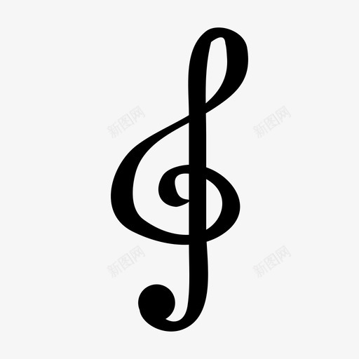高音谱号和弦音乐图标svg_新图网 https://ixintu.com 乐谱 和弦 符号 音乐 音乐图标 音符 高音谱号