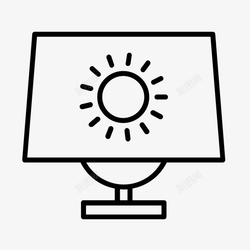 太阳能绿色能源可再生能源图标svg_新图网 https://ixintu.com 可再生能源 可持续发展 太阳能 太阳能板 绿色能源
