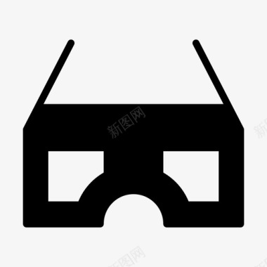 3d眼镜护目镜多媒体图标图标