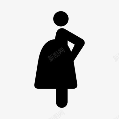 怀孕婴儿女性图标图标