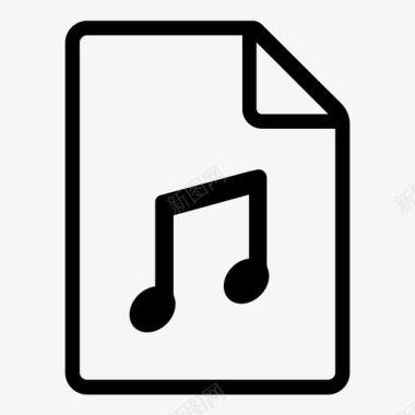 音乐文件音频midi图标图标