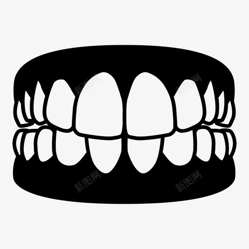 假牙牙医健康图标svg_新图网 https://ixintu.com 假牙 健康 微笑 牙医 牙科倒置 牙齿