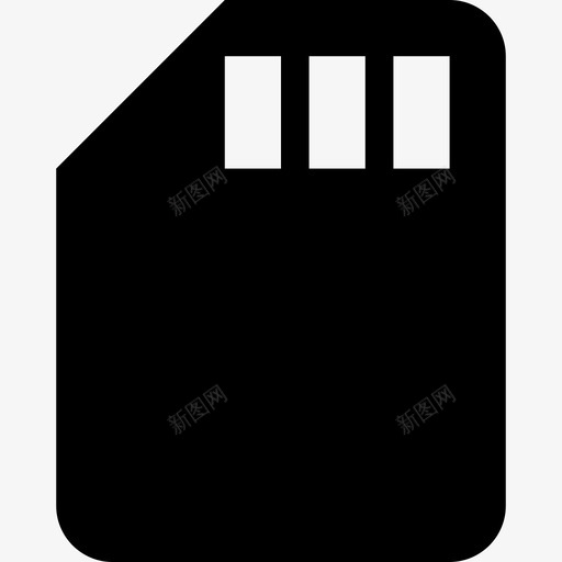 SD卡材料单色图标svg_新图网 https://ixintu.com SD卡 单色 材料设计