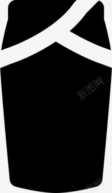 办公裙服装时尚图标图标