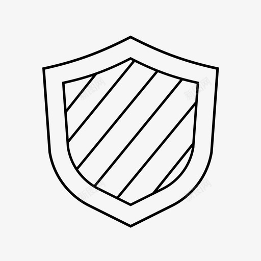 盾徽章框架图标svg_新图网 https://ixintu.com 中世纪 保护 徽章 框架 盾