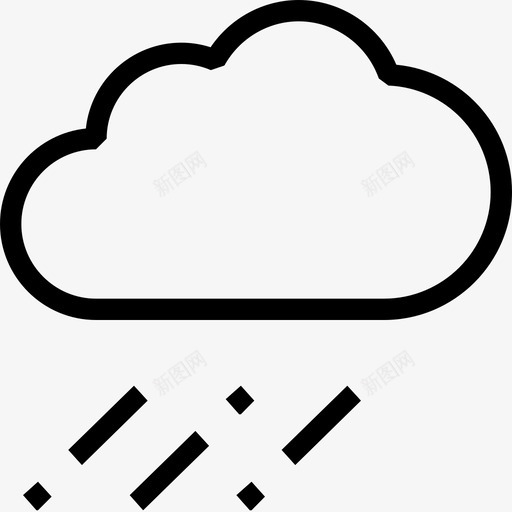 雨云预报图标svg_新图网 https://ixintu.com 云 夏普图标24像素网格1倍笔划 天气 雨 预报