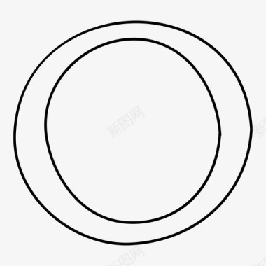 圆椭圆形状图标图标