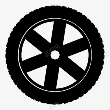 轮胎4x4自动图标图标