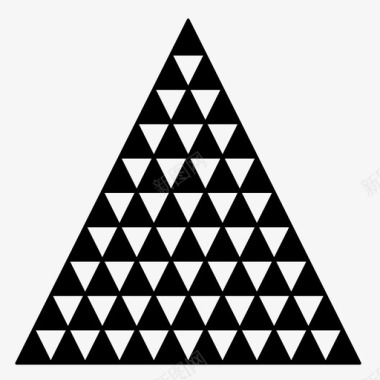 分形金字塔几何图案图标图标