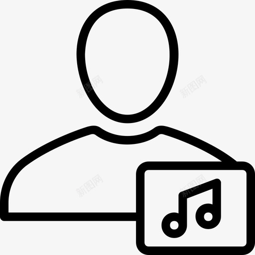 音乐用户功能界面图标svg_新图网 https://ixintu.com 功能 用户功能大纲集合 界面 配置文件 音乐用户