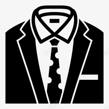 晚礼服男士套装图标图标