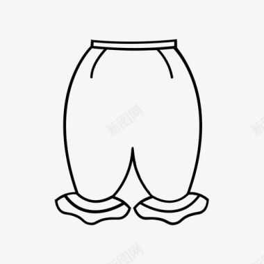 长裤衣服内衣图标图标