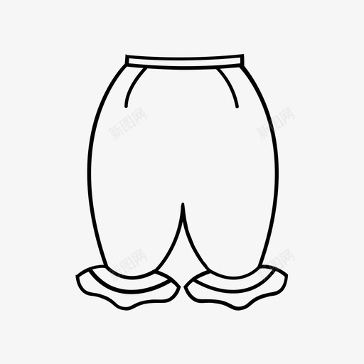 长裤衣服内衣图标svg_新图网 https://ixintu.com 内衣 古董 衣服 长裤