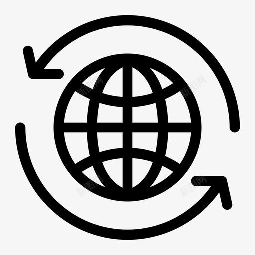 全球航运地球全球图标svg_新图网 https://ixintu.com 全球 全球网络 全球航运 地球 通讯封闭媒体