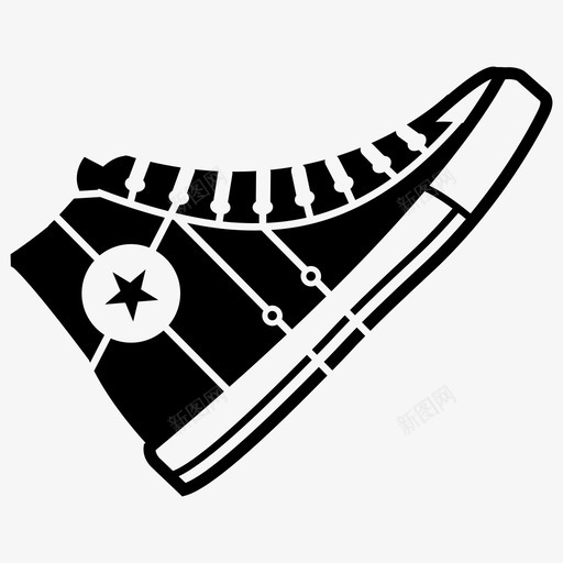 运动鞋品牌鞋图标svg_新图网 https://ixintu.com 品牌 穿 运动鞋 鞋 鞋模板包