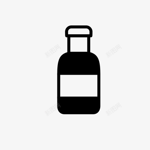 玻璃瓶瓶子调味品图标svg_新图网 https://ixintu.com 玻璃瓶 瓶子 番茄酱 调味品 酱汁 食品饮料