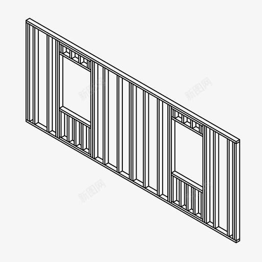 墙体结构建筑木工图标svg_新图网 https://ixintu.com 墙体组成 墙体结构 建筑 建筑构件 木工