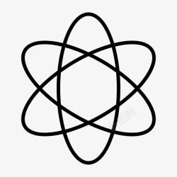 医用模型原子原子能原子力图标高清图片