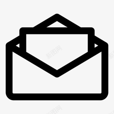 电子邮件阅读信封信件图标图标
