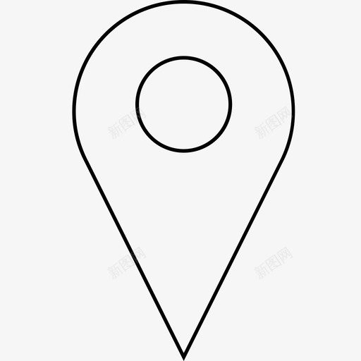 标记位置导航图标svg_新图网 https://ixintu.com pin point thinky 位置 导航 标记