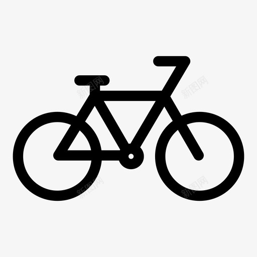 自行车运动春天图标svg_新图网 https://ixintu.com 春天 自行车 运动