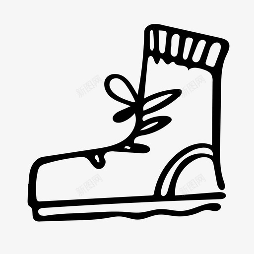 靴子衣服手绘图标svg_新图网 https://ixintu.com 冬季 手绘 衣服 靴子 鞋
