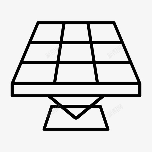 太阳能板能源电力图标svg_新图网 https://ixintu.com 太阳能 太阳能板 电力 能源