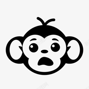 猴子表情丛林图标图标
