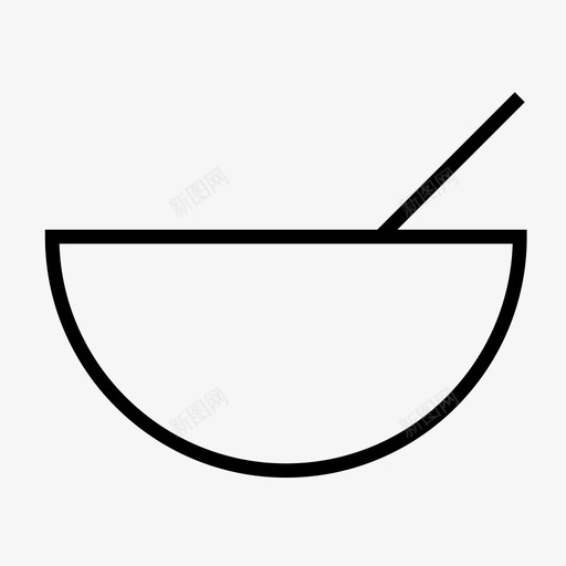沙拉碗菜图标svg_新图网 https://ixintu.com 吃的 沙拉 碗 菜 风格2的食物 食物