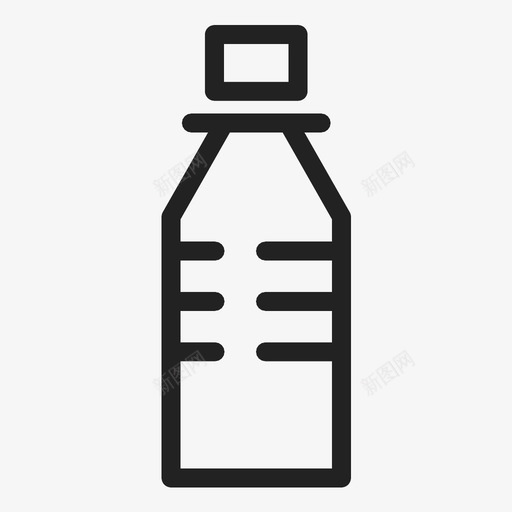 瓶子药糖浆图标svg_新图网 https://ixintu.com 水 瓶子 糖浆 药