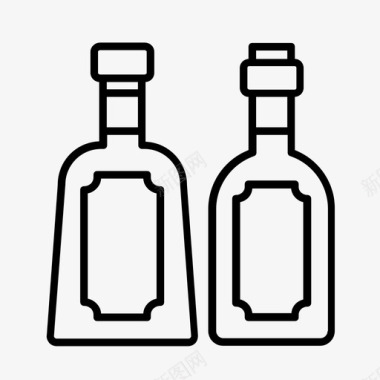 酒瓶子醉酒图标图标